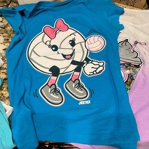 Gap Justice TCP Girls Lot of 5 Tops Shorts Sz 10/12